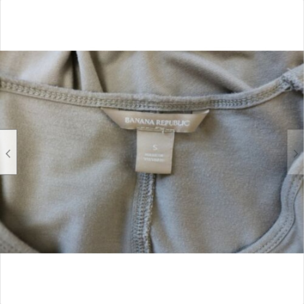 Banana Republic Womens Blouse Tan Brown Quilted - Picture 6 of 6